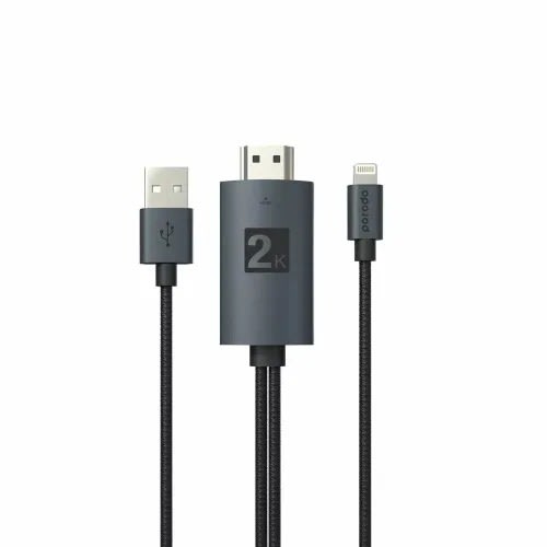 Braided 2k HDMI Lightning Cable - 2m
