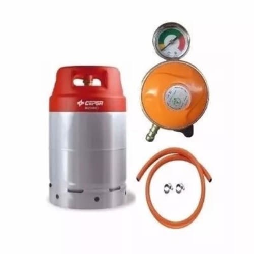 Fl Gas Cylinder With Hose & Metered Regulator - 12.5kg