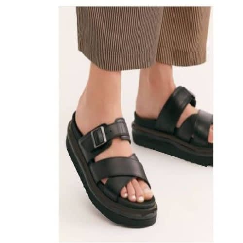 Leather Swede Pam - Black