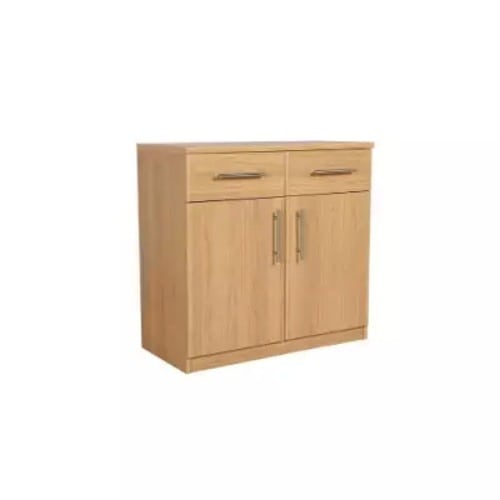 2 Doors And 2 Drawers Wooden Wardrobe Cabinet
