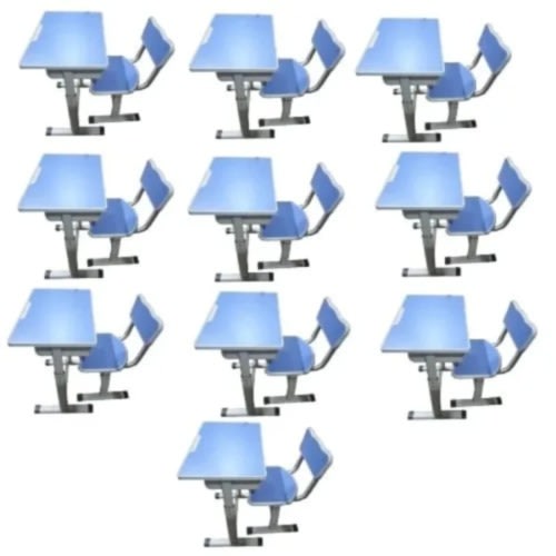 Study Table & Chair - 10 Pieces - Blue