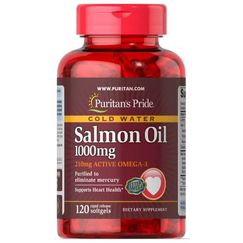 Omega-3 Salmon Oil 1000 Mg (210 Mg Active Omega-3) By 120 Softgels