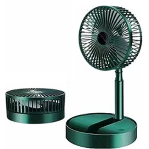 Rechargeable Foldable Fan - Telescopic - 2000mAh - Green