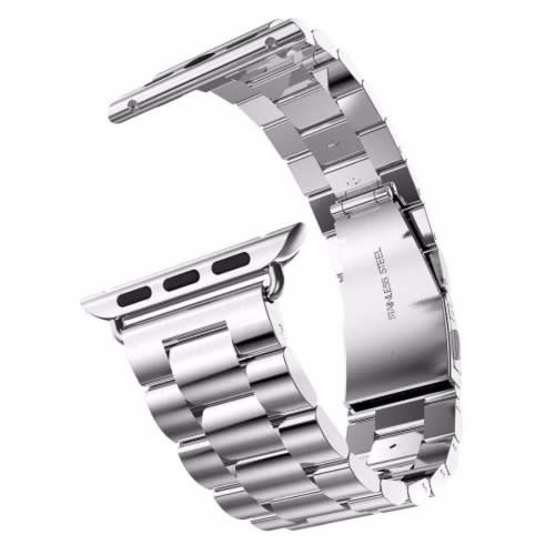 Stainless Steel IWatch Chain Strap - 42mm -Silver