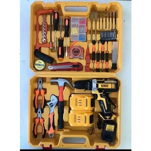 Dewalt Dewalt Tools Set With 36V Cordless Drill - 47pcs
