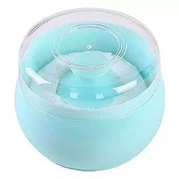 Baby Powder Puff & Case With Sucker- Green