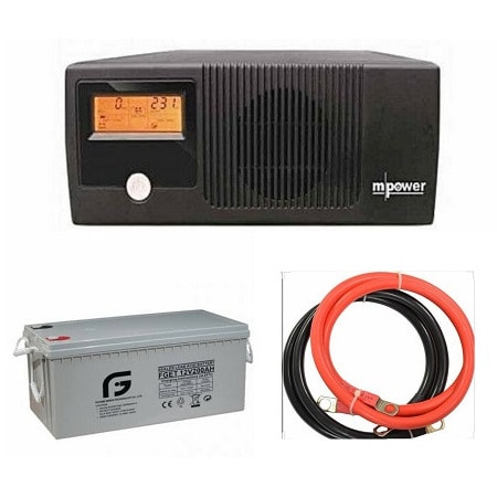 1kva 12v Inverter +1 Big Battery Of 200amps