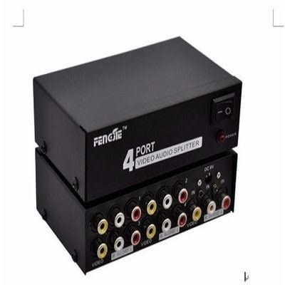 Fengie 4 Port Video Audio Splitter