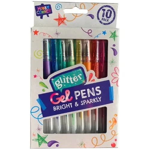 Glitter Gel Pens - 10-pack