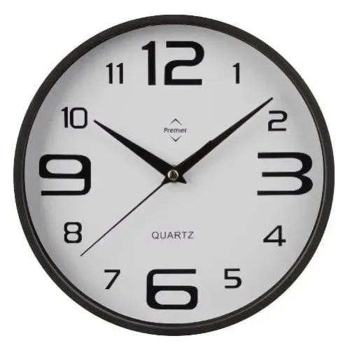 Wall Clock With Plastic Frame - 26cm