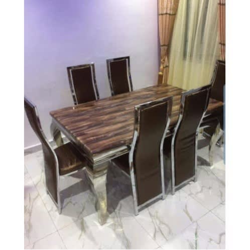 Marble Dining Table With 6 Sitting Chair