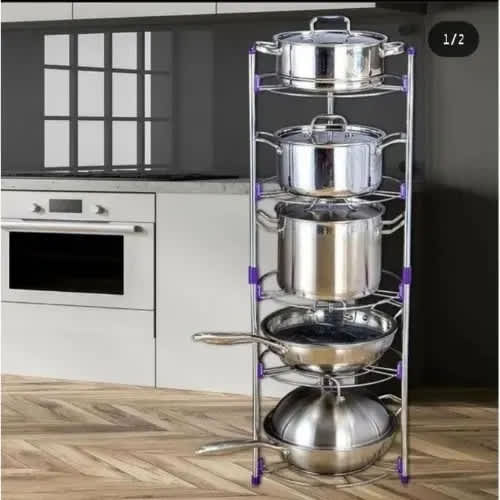 5 Tier Kitchen Stand - Pot And Multipurpose Storage Rack