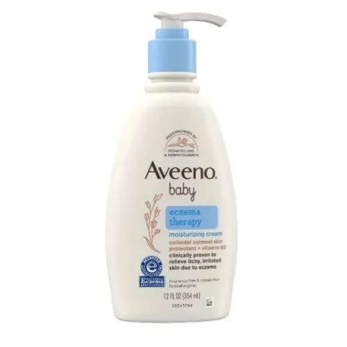 Aveeno Baby Eczema Therapy Moisturizing Cream With Oatmeal - 12 Fl. Oz