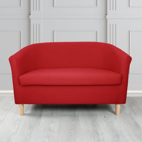 Double Fabric Seaters Sofa Tub - Red Armchair/ Bucket Chair