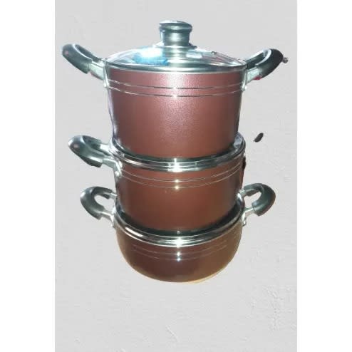 Nonstick Pot Set -  3 Piece