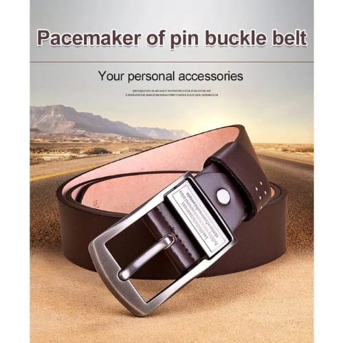 Leather Buckle Belt For Men