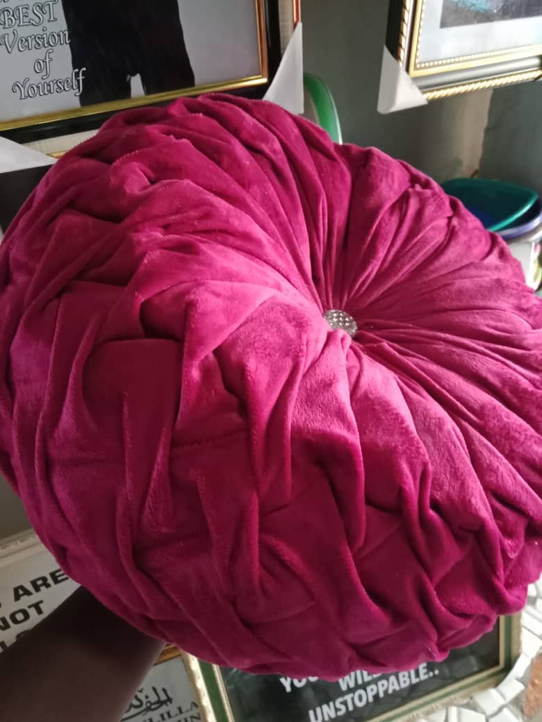 Velvet Chair Cushion Couch Pumpkin