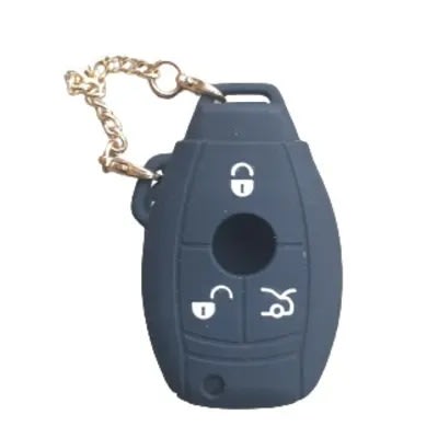 Silicone Remote Key Cover For Benz - Black