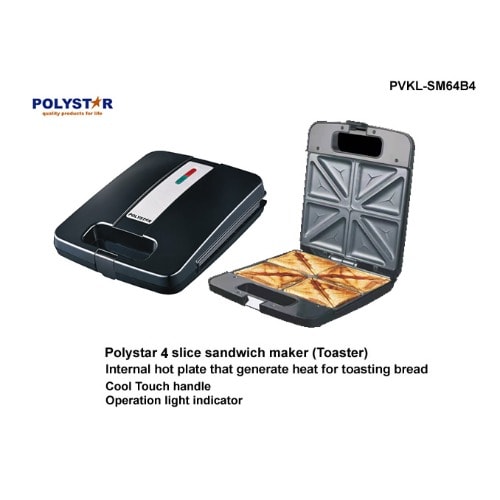 4 Slice Sandwich Maker Pvkl-sm604b4