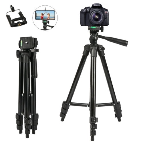 4-section Folding Legs Aluminum Alloy Tripod Mount For Dslr & Digital Camera