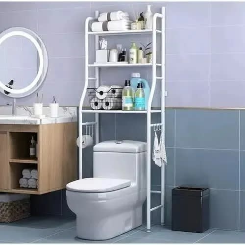 3 Step Bathroom Rack - White