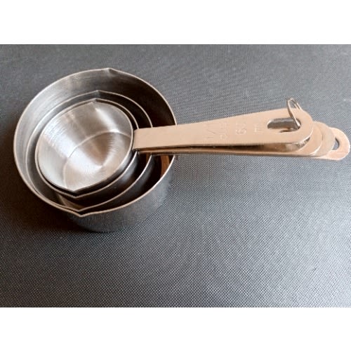 Stainless Steel Measuring Cups - 4pcs