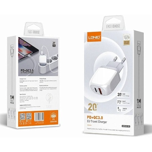 Pd&qc Quick Charger A2316c - 20W - White