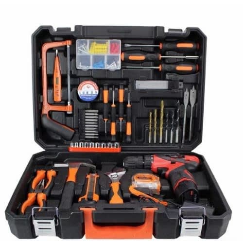 Tool Boxes With 12v Lithium Cordless Drill Driver -46pieces Tools