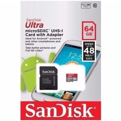 Ultra Android Microsdxc 64gb + Sd Adapter Memory Card