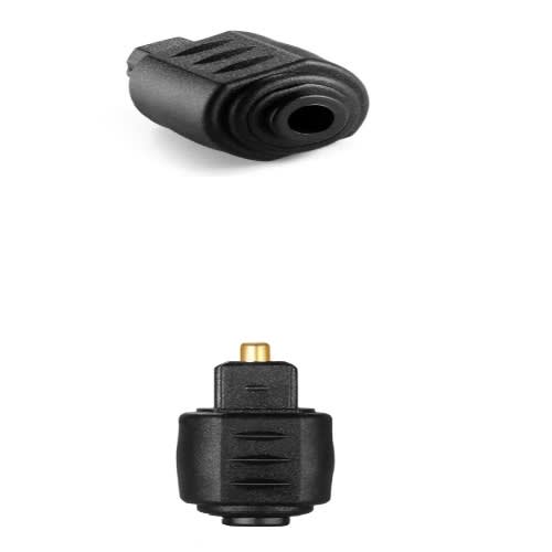 2 Pieces Optical Audio Adapter 3.5mm Female Jack Plug To Digital