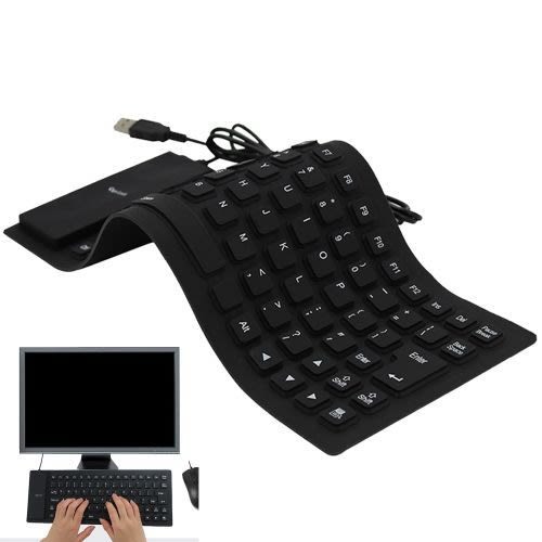 Foldable Silicone USB Wired Keyboard For Pc & Laptop