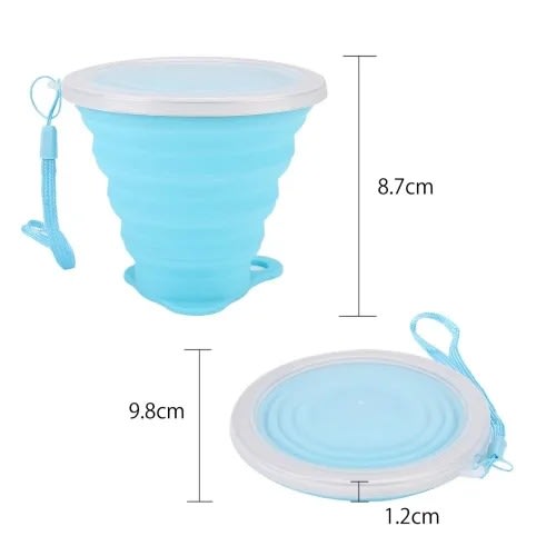 Silicone Foldable Cup - Blue