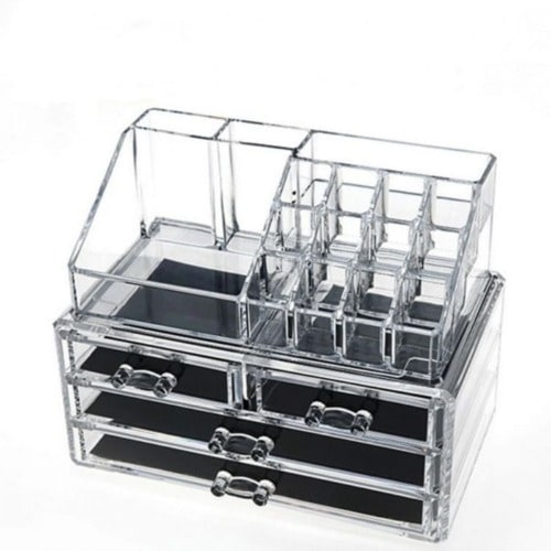 Clear Acrylic Makeup & Jewelry Organizer