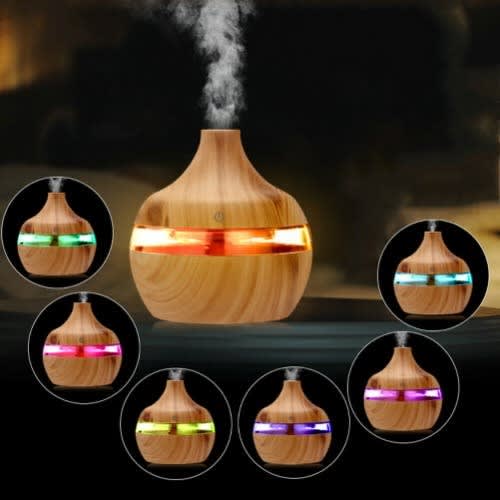 Electric Humidifier Aroma Ultrasonic Wood  Oil Diffuser