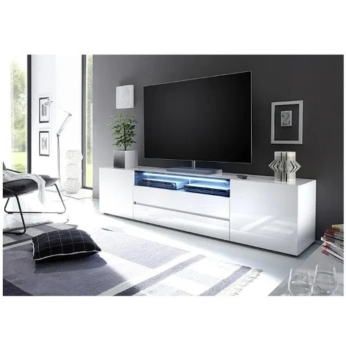 High Gloss TV Unit With Led Light