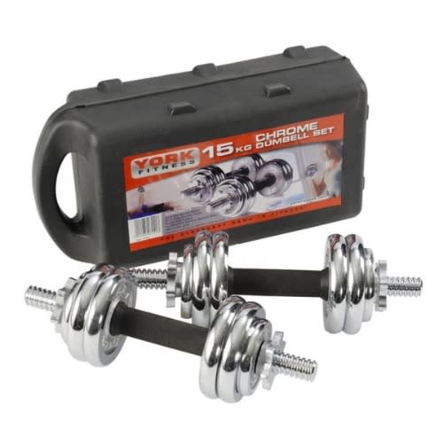 Weighted 15kg Dumbell Set