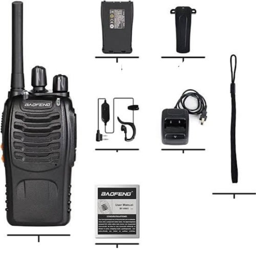 Baofeng Walkie Talkie with Earpiece - 5 Piece
