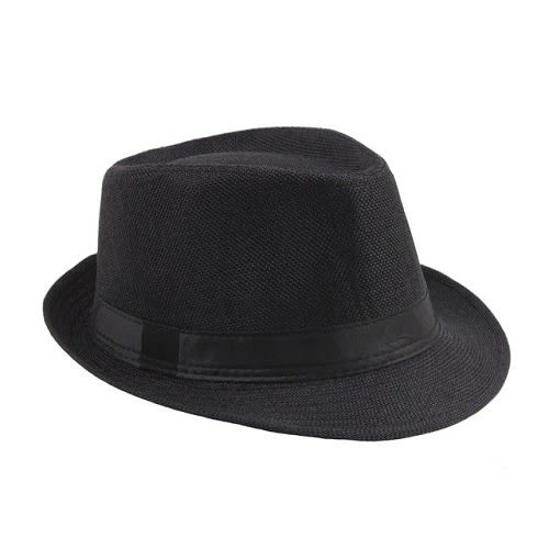 Men's Jazz Fedora Hat -Black