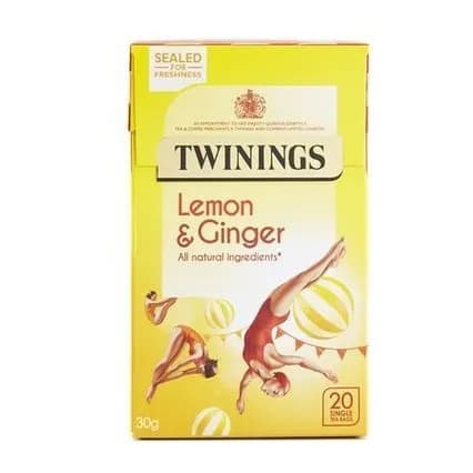 All Natural Lemon And Ginger Tea - 20 Tea Bags