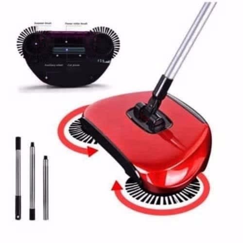360 Degree Rotate Spin Magic Sweeper - Red
