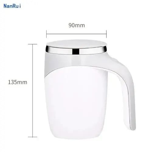 Stainless Steel Coffee Mixing Cup - 380ml - White