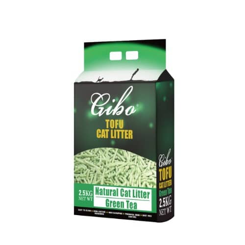 Gibo Antibacterial Tofu Natural Cat Litter Green Tea - 2.5kg