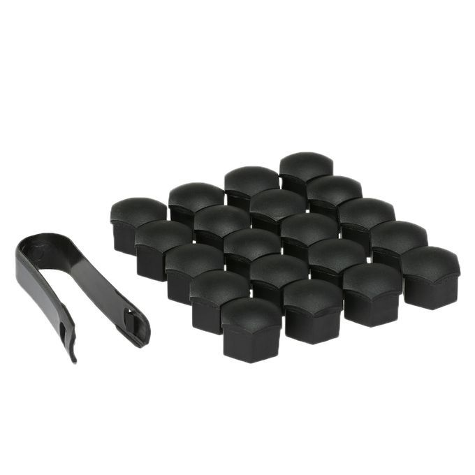 thumbnail image 2 of Lug Nut Cover Removal Tool 20-Pack 17mm Black Plastic Lug Nut Covers - Wheel Bolt Protectors With Removal Tool Red Lug Nuts 2 of 14