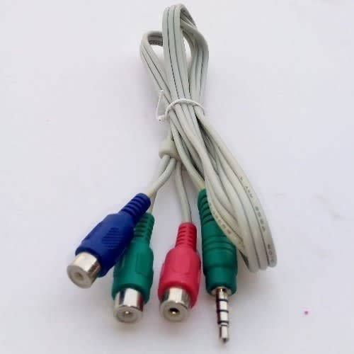 1.5m-3.5mm Jack To 3 Rca Male Audio Video Av Cable Aux Stereo Cord
