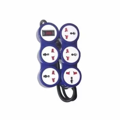 Extension Box With Surge Protector - Blue