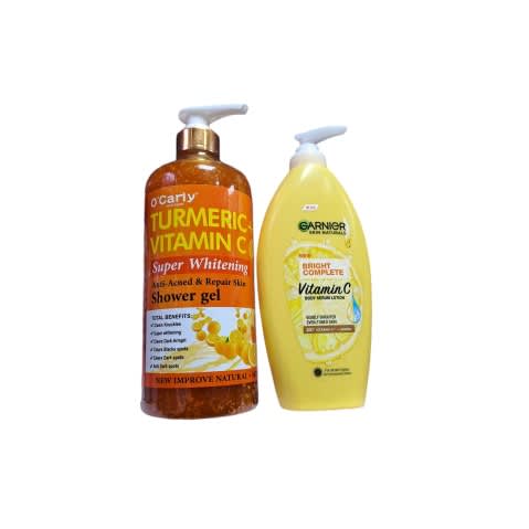 Brightening Body Lotion 500ml And Whitening Body Wash 1000ml