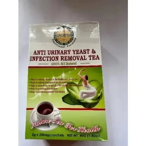 Greatea Anti Urinary Yeast & Infection Removal Herbal Tea - 2g X 20 Teabags