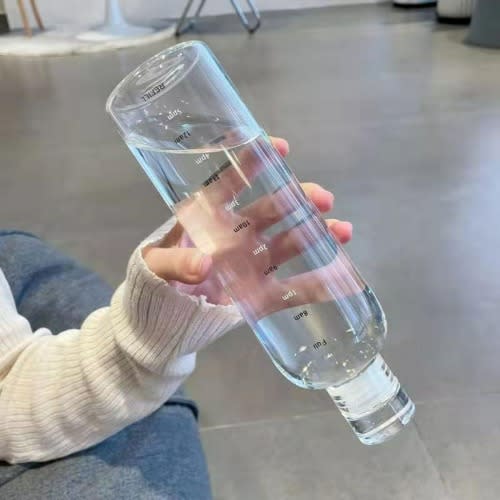 Borosilicate  Clear Plastic Bottle With Label 500ml
