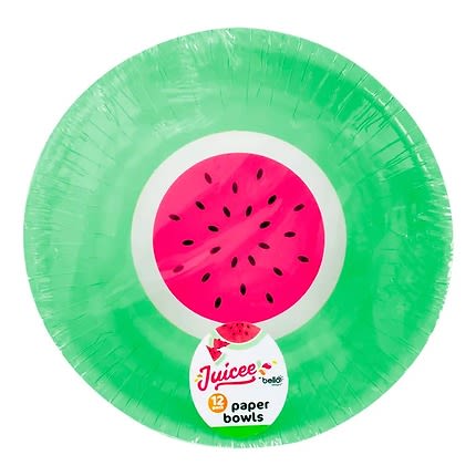 Watermelon Paper Bowls - 12packs