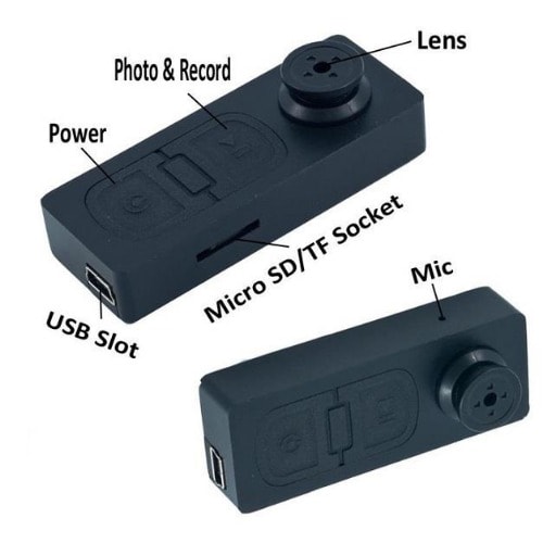 Mini Hidden Camera S918 Hd Button Dv Video Recorder Spy Camera With Vibration Function